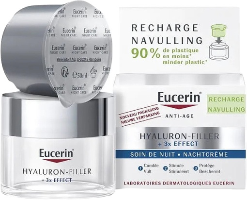 Eucerin Hyaluron-Filler + 3x Effect Mască Cu Efect De Fermitate Noapte 50ml - Img 1