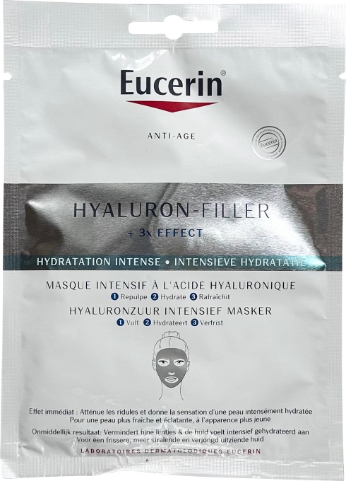 Eucerin Hyaluron-Filler + 3x Effect Mască Cu Efect Triplu Hydra Intense 1 Bucată - Img 1