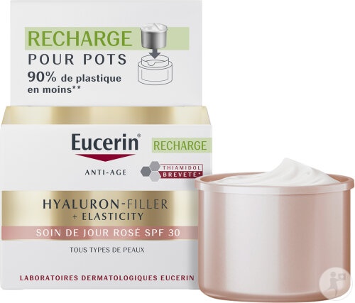 Eucerin Hyaluron-Filler + Elasticity Crema De Zi Roz SPF30 Refill 50ml - Img 1