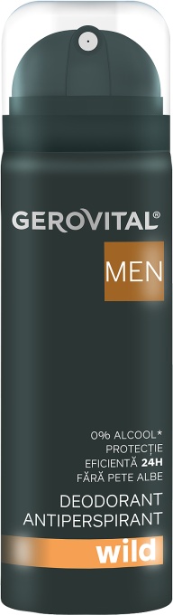 Gerovital Men Deodorant Antiperspirant Wild 150ml - Img 1