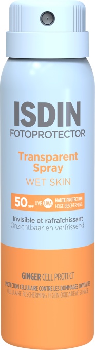 Isdin Fotoprotector Transparent Spray Wet Skin SPF50 Flacon 100ml - Img 1