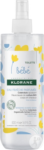 Klorane Bébé Eau Fraîche Gel Băi Și Duș Corp &amp; Păr Piele Normală Flacon 500ml - Img 1