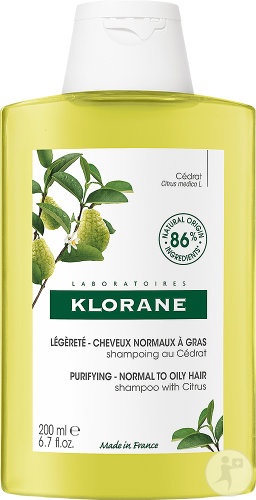 Klorane Șampon Cu Cedrat Pentru Vitalitate Și Lejeritate Toate Tipurile De Păr 200ml - Img 1