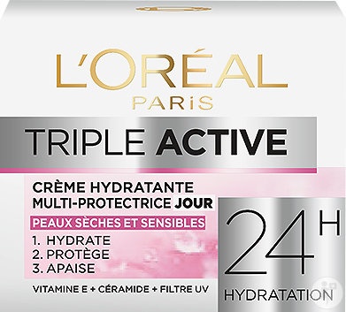 L'Oréal Paris Triple Active Cremă De Zi Hidratantă Multi-Protectoare 50ml - Img 1
