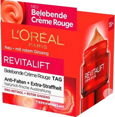 L'Oréal Skin Revitalift Cremă De Zi Cu Ginseng Roșu 50ml - Img 1