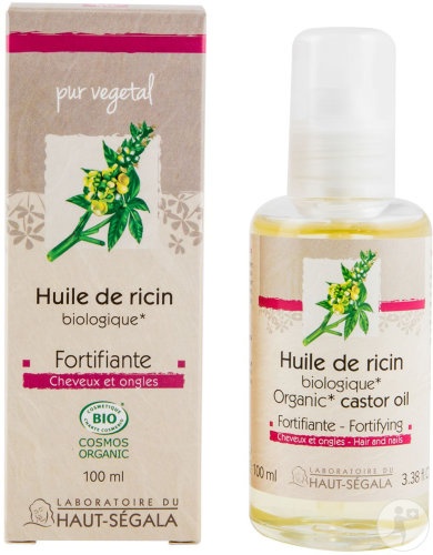 Laboratoire Du Haut-Ségala Ulei De Ricin Bio Fortifiant Pentru Păr Și Unghii Flacon 100ml - Img 1