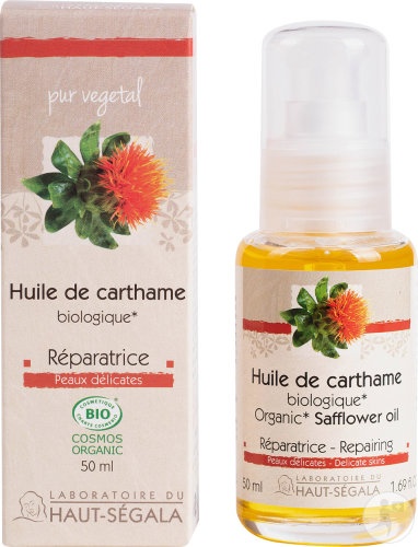 Laboratoire Du Haut-Ségala Ulei De Safflor Reparator Pentru Piele Delicată Bio 50ml - Img 1
