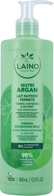 Laino Nutri Argan Lapte Nutritiv Fermitate Cu Argan Flacon Cu Pompiță 400ml - Img 1