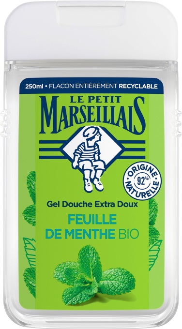 Le Petit Marseillais Gel De Duș Extra Delicat Frunză De Mentă Flacon 250ml - Img 1