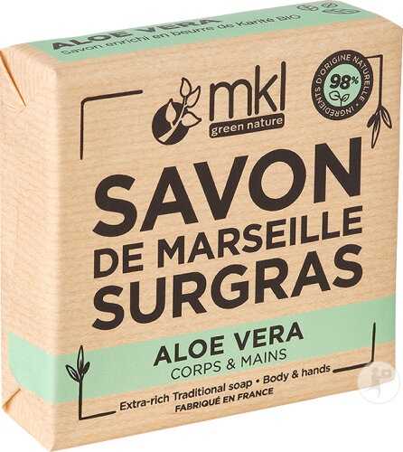 Mkl Green Nature Săpun Solid Marseille Aloe Vera 100g - Img 1