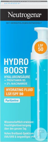 Neutrogena Hydro Boost Fluid Hidratant Fără Parfum SPF50 50ml - Img 1