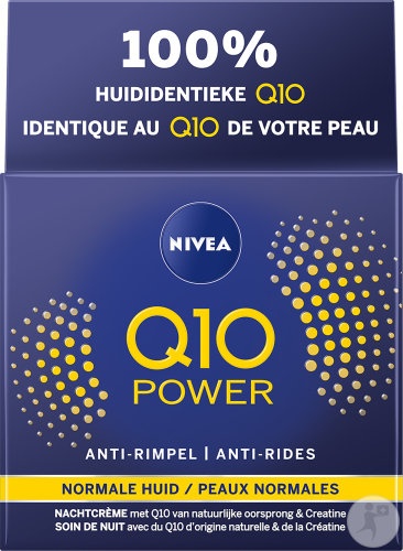 Nivea Q10 Power Anti-Riduri Cremă De Noapte Piele Normală 50ml - Img 1