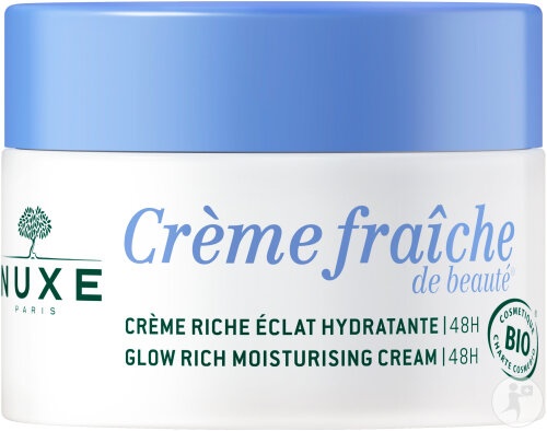 Nuxe Crème Fraîche De Beauté Cremă Hidratantă Bogată În Strălucire Bio 50ml - Img 1
