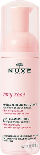 Nuxe Very Rose Spuma De Curatare Fata Toate Tipurile De Ten Flacon Dozator 150ml - Img 1