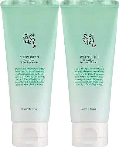 Pachet Beauty Of Joseon Gel De Curățare Cu Apă De Prune Verzi Toate Tipurile De Piele 2x100ml - Img 1
