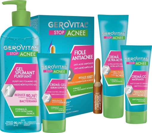 Pachet Mix&amp;Match Gerovital Stop Acnee 5 Produse - Img 1