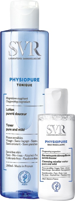 Pachet Mix&amp;Match SVR Physiopure Apă Micelară Piele Sensibilă + Physiopure Loțiune Tonică Delicată - Img 1