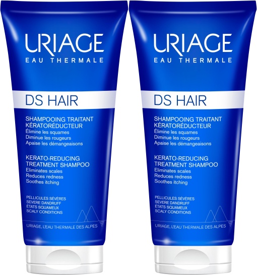 Pachet Uriage DS Hair Șampon Tratament Kerato-Reductor 2x150ml - Img 1