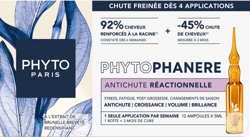 Phyto Paris Phytophanere Anti-Cadere Reacționară A Părului 12x5ml - Img 1