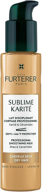 René Furterer Sublime Karité Lapte Hidratant Disciplinant Fără Clătire Pentru Păr Uscat Flacon Cu Pompă 100ml - Img 1
