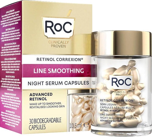 RoC Retinol Correxion Ser Antirid De Noapte 30 Capsule - Img 1