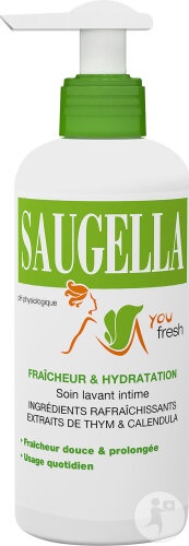 Saugella Youfresh Îngrijire Intimă Cu Extracte De Cimbru/Mentol/Gălbenele 200ml - Img 1