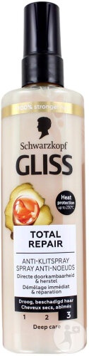 Schwarzkopf Gliss Kur Total Repair Balsam Reparator Par Uscat Și Deteriorat 200ml - Img 1