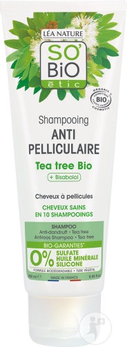 So'Bio Étic Șampon Antimătreața Arbor De Ceai Și Bisabolol Tub 200ml - Img 1
