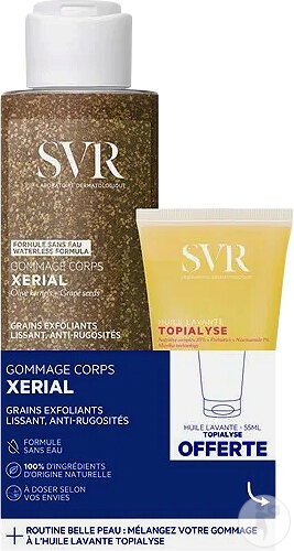 SVR Set Xerial Gommage 100g +Topialyse Ulei De Spălare 55ml - Img 1