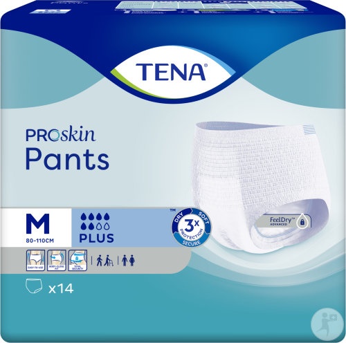 Tena Proskin Pants Plus Medium 14 Bucăți - Img 1