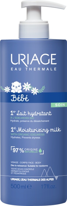 Uriage Bébé 1st Lapte Hidratant Față Și Corp 500ml - Img 1