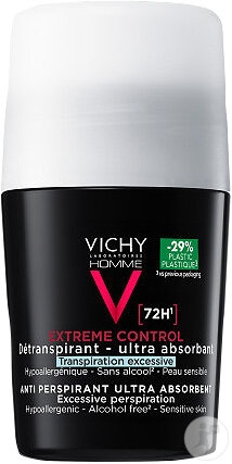 Vichy Homme Deodorant Anti-Transpiratie Excesiva 72h Extreme Control Roll-On 50ml - Img 1