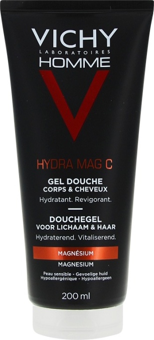 Vichy Homme Hydra Mag C Gel De Duș Hidratant-Revigorant Piele Sensibilă 200ml - Img 1