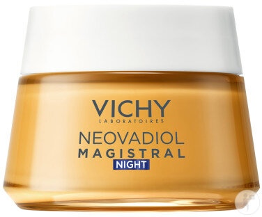 Vichy Neovadiol Magistral Cremă De Noapte Post-Menopauză Reînnoire Lipidică Fermitate 50ml - Img 1