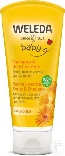 Weleda Bébé Cremă De Curățare Pentru Corp Și Păr Cu Calendula Tub 200ml - Img 1