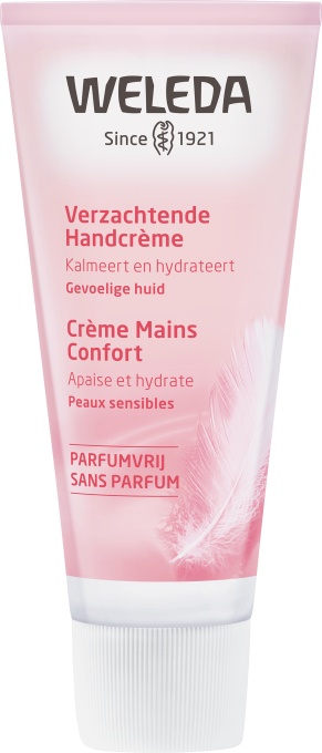 Weleda Cremă De Mâini Confort Fără Parfum Pentru Piele Sensibilă Tub 50ml - Img 1