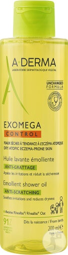A-Derma Exomega Control Ulei De Spălat Emolient Anti-Mâncărime Piele Uscata/Eczemă Atopică 200ml - Img 1
