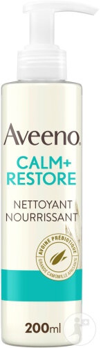 Aveeno Calm+ Restore Gel De Curățare Nutritiv Flacon Cu Pompiță 200ml - Img 1