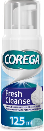 Corega Fresh Cleanse Spumă De Curățare Antibacteriană Pentru Proteză Dentară 125ml - Img 1