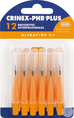 Crinex‑PHB Plus Periuțe Interdentare Ultrafine GF 2mm 12 Bucăți - Img 1