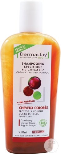 Dermaclay Șampon Bio Pentru Păr Vopsit Flacon 250ml - Img 1