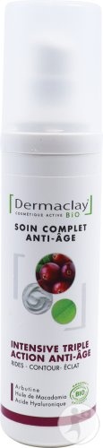 Dermaclay Tratament Complet Intensiv Cu Triplă Acțiune Anti-Îmbătrânire Organic 50ml - Img 1