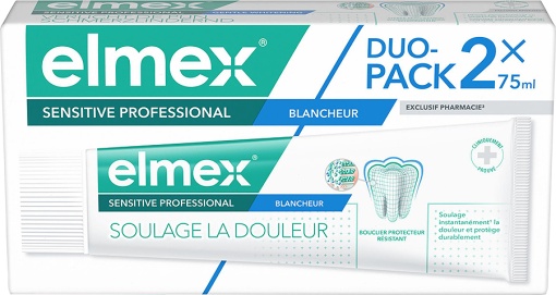 Elmex Sensitive Professional Pastă De Dinți Albire Duo Pachet 2x75ml - Img 1