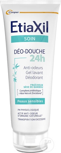 Etiaxil Deo-Douche 24h Gel De Duș Deodorant Pentru Transpirație Excesivă Și Piele Sensibilă 200ml - Img 1