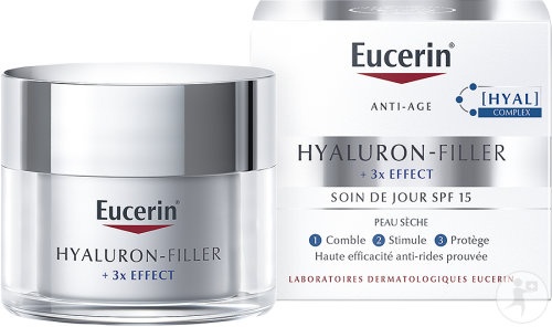 Eucerin Hyaluron-Filler + 3x Effect Cremă De Zi Cu Efect Anti-Îmbătrânire SPF15 50ml - Img 1