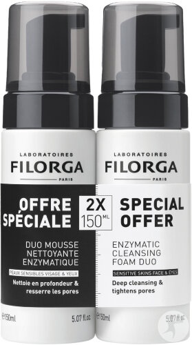 Filorga Skin Prep Duo Spumă De Curățare Enzimatică 2x150ml - Img 1