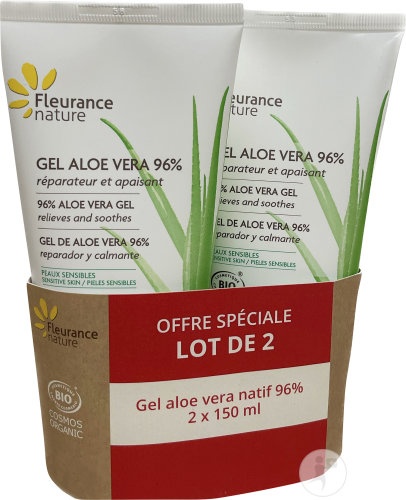 Fleurance Nature Gel Aloe Vera 96% Tuburi 2x150ml - Img 1