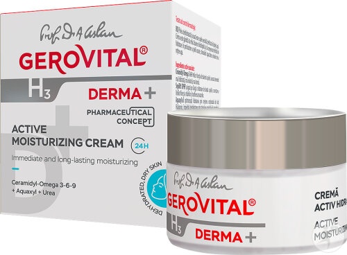 Gerovital H3 Derma+ Cremă Activ Hidratantă 24h 50ml - Img 1