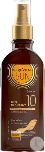 Gerovital Sun Ulei Bronzant SPF10 150ml - Img 1