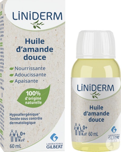 Gilbert Liniderm Ulei De Migdale Dulci Îngrijire Hrănitoare Și Îmblânzitoare 60ml - Img 1